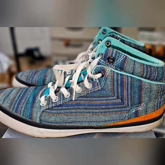 Converse Mens All Star Bassline 148863C Aztec Sneakers Shoes Mid Top‎ Size 12